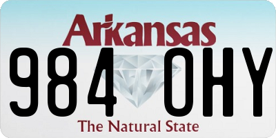 AR license plate 984OHY