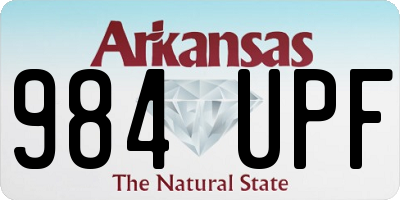 AR license plate 984UPF
