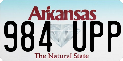AR license plate 984UPP