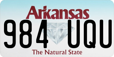 AR license plate 984UQU