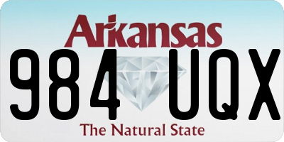 AR license plate 984UQX