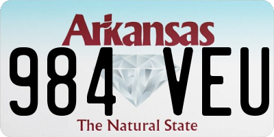 AR license plate 984VEU