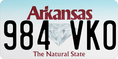 AR license plate 984VKO