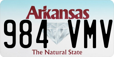 AR license plate 984VMV
