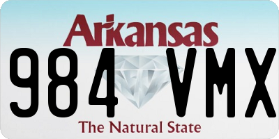 AR license plate 984VMX