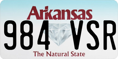 AR license plate 984VSR