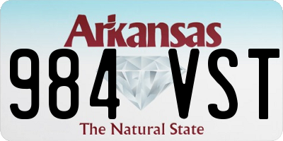 AR license plate 984VST