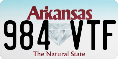 AR license plate 984VTF
