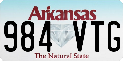 AR license plate 984VTG