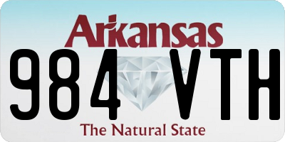 AR license plate 984VTH