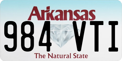 AR license plate 984VTI