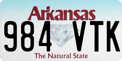 AR license plate 984VTK