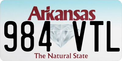 AR license plate 984VTL