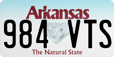 AR license plate 984VTS