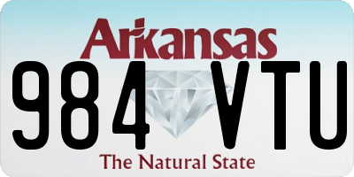 AR license plate 984VTU