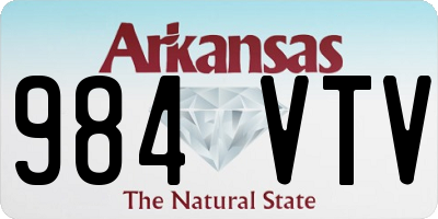 AR license plate 984VTV