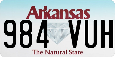 AR license plate 984VUH