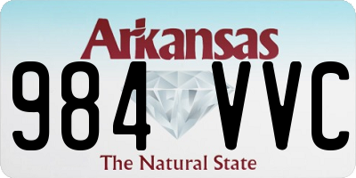 AR license plate 984VVC