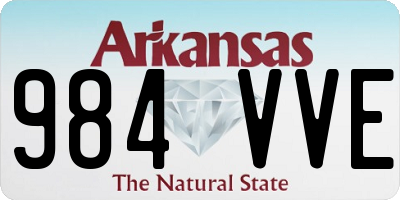 AR license plate 984VVE