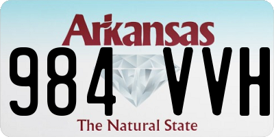 AR license plate 984VVH