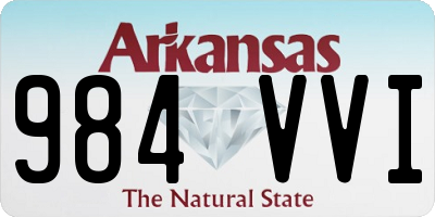 AR license plate 984VVI