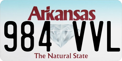 AR license plate 984VVL