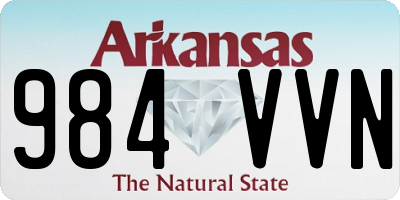 AR license plate 984VVN