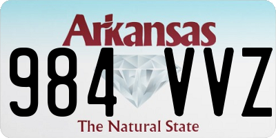 AR license plate 984VVZ