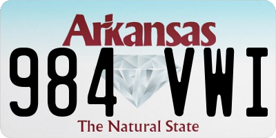 AR license plate 984VWI