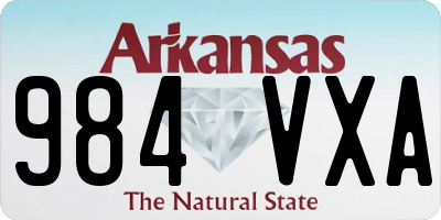 AR license plate 984VXA