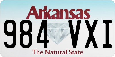 AR license plate 984VXI