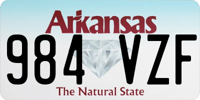 AR license plate 984VZF