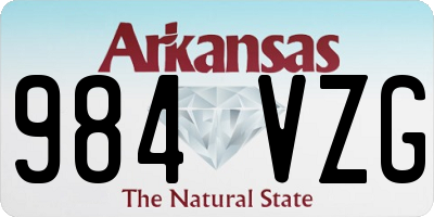 AR license plate 984VZG