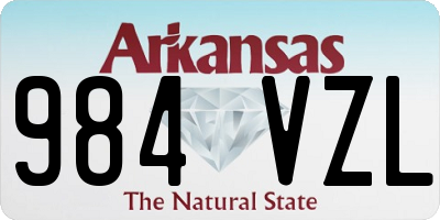AR license plate 984VZL
