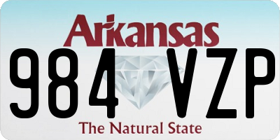 AR license plate 984VZP