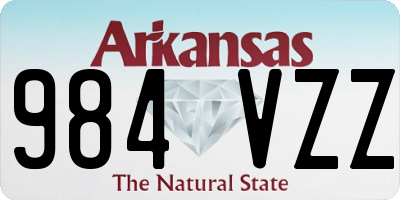 AR license plate 984VZZ