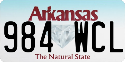 AR license plate 984WCL