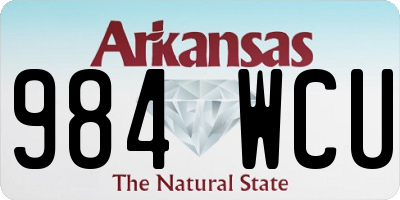 AR license plate 984WCU
