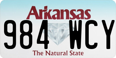 AR license plate 984WCY