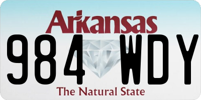 AR license plate 984WDY