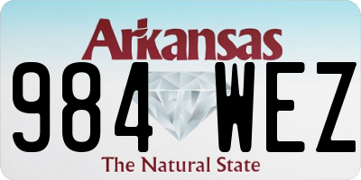 AR license plate 984WEZ