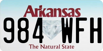 AR license plate 984WFH