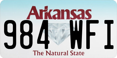 AR license plate 984WFI