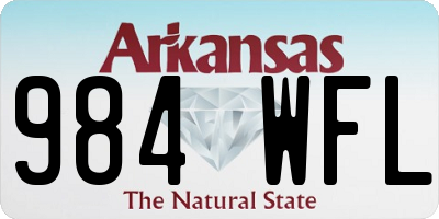 AR license plate 984WFL