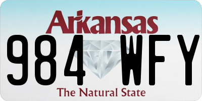 AR license plate 984WFY