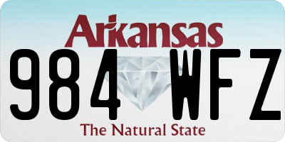 AR license plate 984WFZ