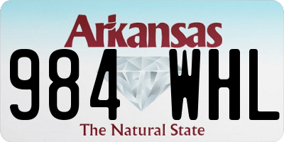 AR license plate 984WHL