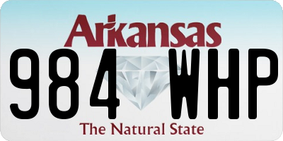 AR license plate 984WHP