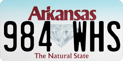 AR license plate 984WHS