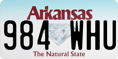 AR license plate 984WHU
